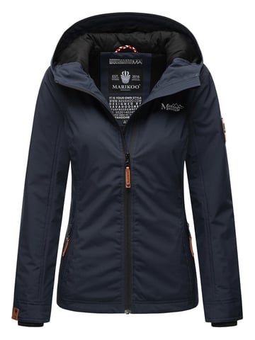 Marikoo Women’s Lightweight Transitional Jacket Water and Wind Resistant with Hood Navy
