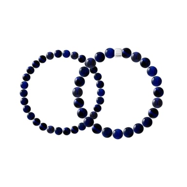 Set of 2 PROTECTION Bracelets (to be worn together or separately) PROTECTION - Hawk Eye (Blue