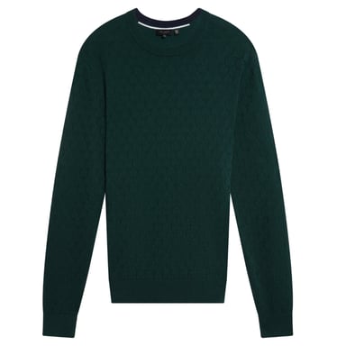 Ted Baker Sainsy T Stitch Mörkgrön Rundringad Tröja