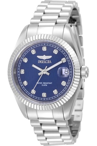 Invicta Specialty 51036 Women's Watch - Quartz Movement - Stainless Steel with Blue Dial - 36 mm