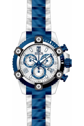 Invicta Jason Taylor 51273 Men's Watch - Quartz Movement - Stainless Steel with Silver Dial - 50 mm