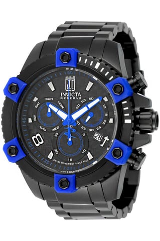 Invicta Jason Taylor 51292 Men's Watch - Quartz Movement - Stainless Steel with Black Dial - 50 mm