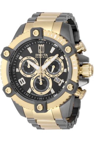 Invicta Jason Taylor 51276 Men's Watch - Quartz Movement - Stainless Steel with Black Dial - 50 mm