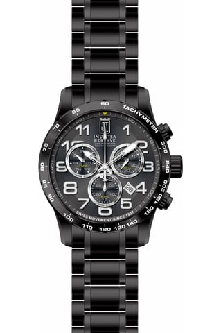 Invicta Jason Taylor 51264 Men's Watch - Quartz Movement - Stainless Steel with Black Dial - 48 mm