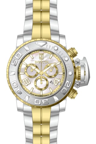 Invicta Jason Taylor 51319 Herrklocka - Quartz Urverk - Rostfritt Stål med Pärlemortavla - 58 mm
