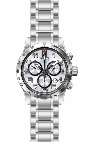 Invicta Jason Taylor 51259 Men's Watch - Quartz Movement - Stainless Steel with Silver Dial - 48 mm