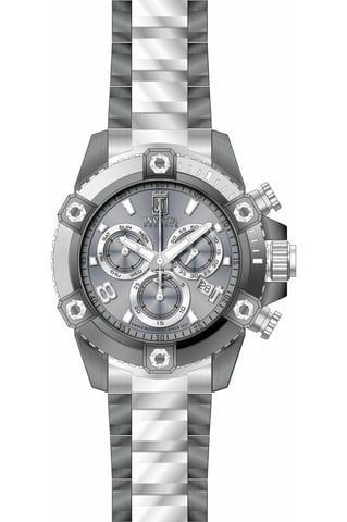 Invicta Jason Taylor 51274 Men's Watch - Quartz Movement - Stainless Steel with Grey Dial - 50 mm