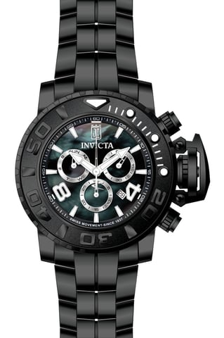 Invicta Jason Taylor 51321 Men's Watch - Quartz Movement - Stainless Steel with Pearl Dial - 58 mm