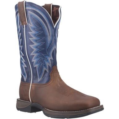 Durango Rebel Läder Herrensadel Brun/Denim Blå Stövlar
