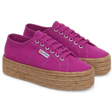 Superga 2790 Rope 100% bomull Dam Violett Lila Träningsskor