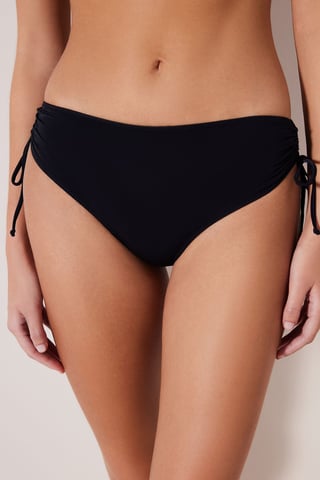 Högmidjade hipsterbikinibyxor med knytning
