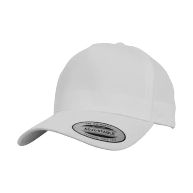 Flexfit Klassieke 5 Paneel Snapback Cap (Wit)