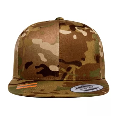 Flexfit Classic Camo Snapback Cap (Khaki Green)