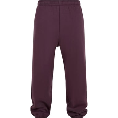 Urban Classics Mens Fluffy Plain Jogging Bottoms (Plum)