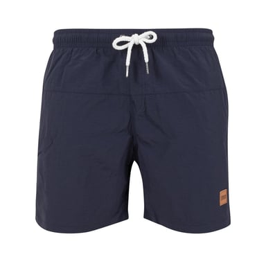 Urban Classics Mens Block Swim Shorts (Navy)