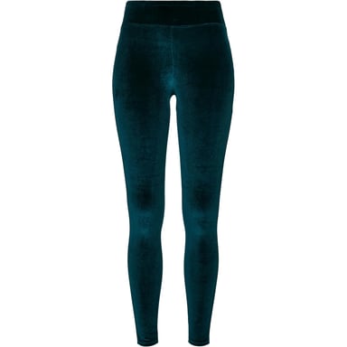 Urban Classics Womens/Ladies Velvet High Waist Leggings (Teal)