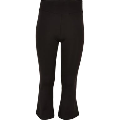 Urban Classics Girls Recycled High Waist Flared Leggings (Black)