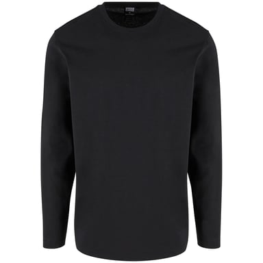 Urban Classics Mens Basic Long-Sleeved T-Shirt (Black)