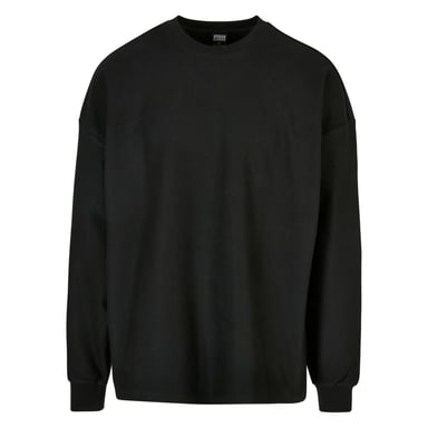 Urban Classics Heren Geribd Badstof Boxy Sweatshirt (Zwart)