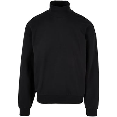 Urban Classics Heren Crew Sweatshirt met hoge hals (Zwart)