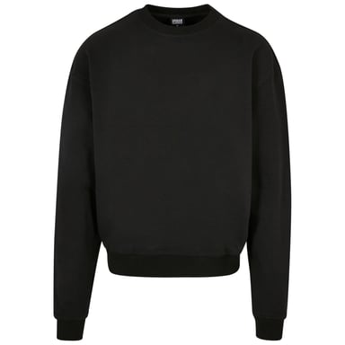 Urban Classics Heren Ultra Zware Crew Hals Sweatshirt (Zwart)