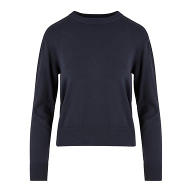 Urban Classics Womens/Ladies Knitted Round Neck Sweatshirt (Navy)