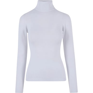 Urban Classics Womens/Ladies Knitted Turtle Neck Sweatshirt (White)