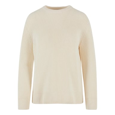 Urban Classics Womens/Ladies Ribbed Knitted Sweater Top (White Sand)