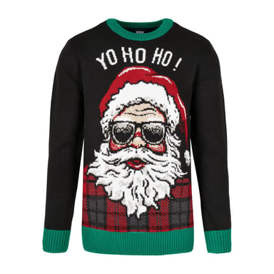 Urban Classics Mens Ho Ho Ho Jumper (Black)
