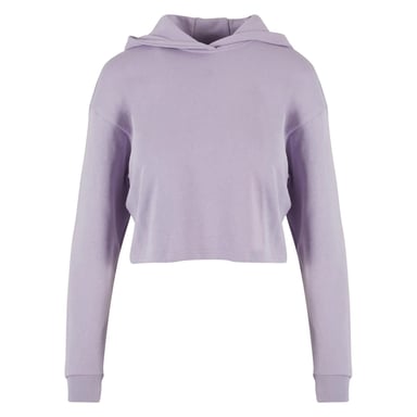 Urban Classics Womens/Ladies Terrycloth Lightweight Oversized Crop Hoodie (Dusty Lilac)