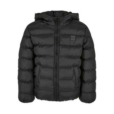 Urban Classics Boys Basic Padded Jacket (Black/Black)