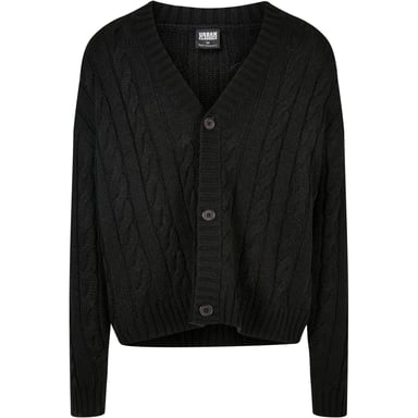 Urban Classics Mens Boxy Cardigan (Black)