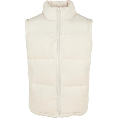 Urban Classics Mens Cord Gilet (White Sand)