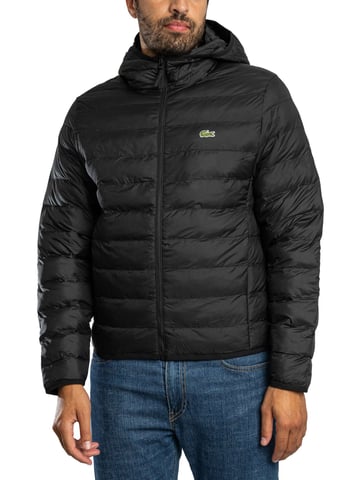 Lacoste Logo Puffer Jacket, Black
