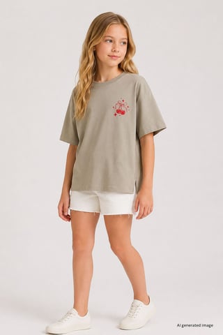 Youth Cotton Elastane T-Shirt