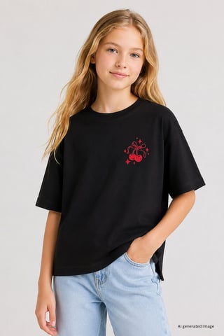 Youth Cotton Elastane T-Shirt