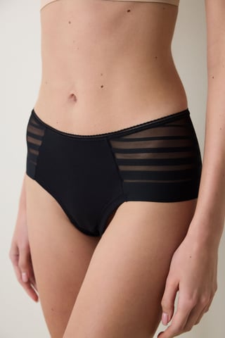 Randig Midjehöjd Hipster Brief