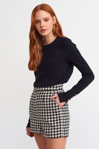 Ribbed Crew Neck Slim Fit Sweater