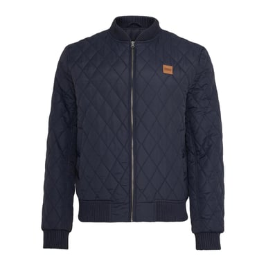 Urban Classics Mens Diamond Nylon Quilted Jacket (Navy)