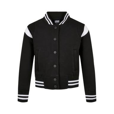 Urban Classics Girls Sweat Jacket (Black/White)