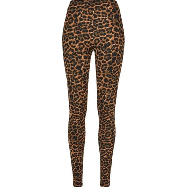 Urban Classics Womens/Ladies Soft Leopard Print Leggings (Dark)
