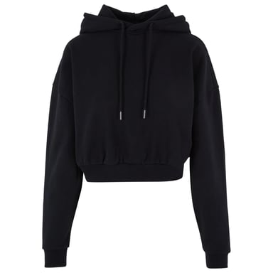 Urban Classics Womens/Ladies Heavyweight Cropped Hoodie (Black)