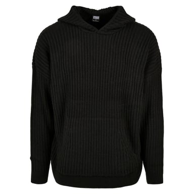 Urban Classics Mens Knitted Hoodie (Black)