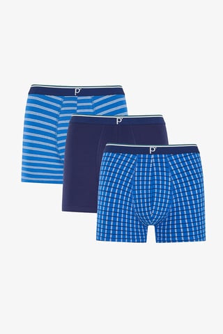 3-pack randiga bomullsjersyboxers