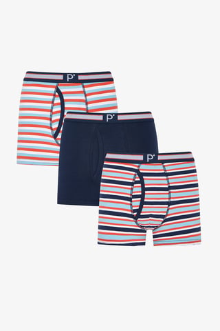 3-Pack Randiga Bomullsboxer shorts