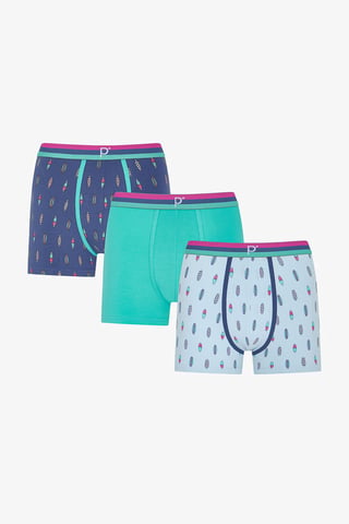 3-pack mönstrade bomullsjersyboxers