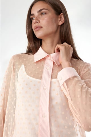 Maxi Polka Dot Chiffon Beach Cover-Up