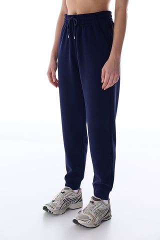 Kvinnors oversized stickade joggers