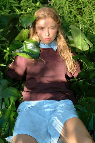 Oversized Troje Med Rund Hals
