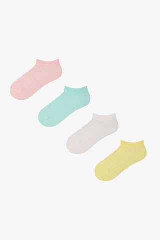 4-Pack Ribbade Strumpor